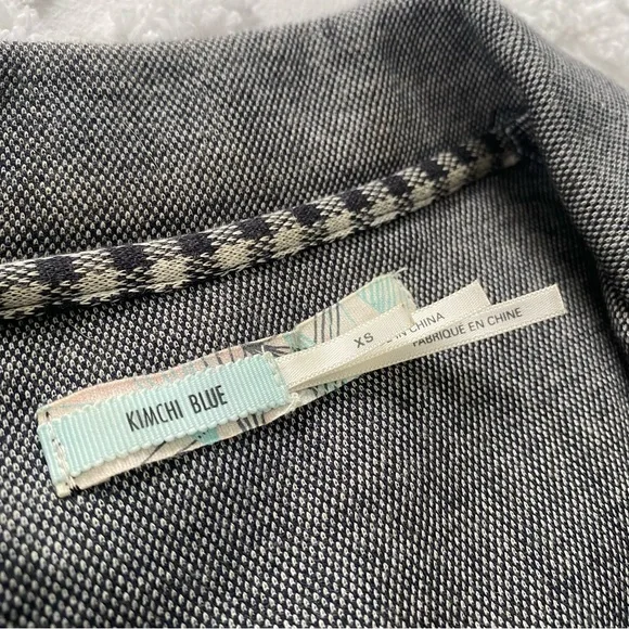 KIMCHI BLUE Black & Cream Gingham Blazer - Picture 5 of 11